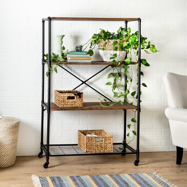 Small store rolling bookshelf